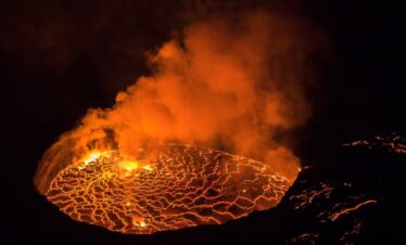 Nyiragongo Volcano in Virunga National Park Congo Drc