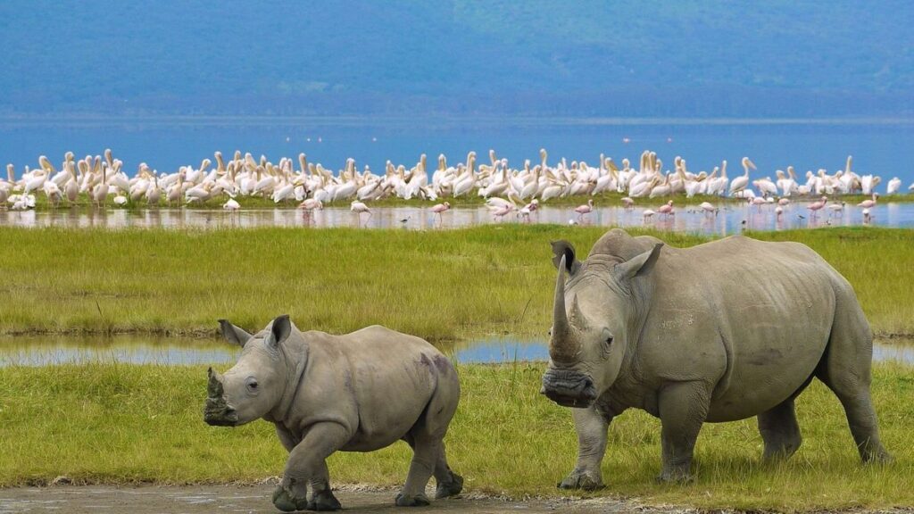Lake Nakuru National park. Kenya Safaris
